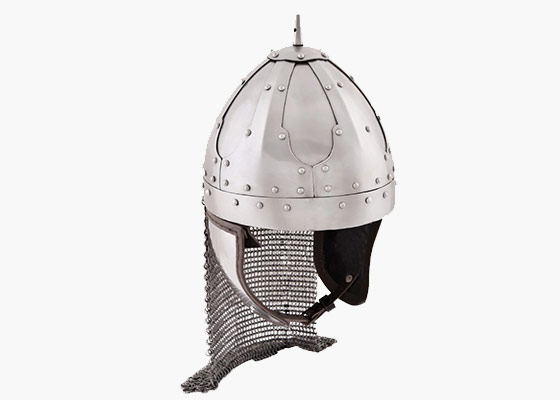 Medieval helmet out of steel
