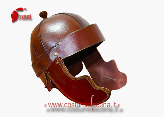 Roman helmets out of leather